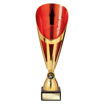 Rising Stars Deluxe Lazer Cup | Gold & Red | 315mm