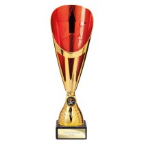 Rising Stars Deluxe Lazer Cup | Gold & Red | 325mm