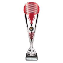Eclectic Trophy | Silver & Red | 330mm