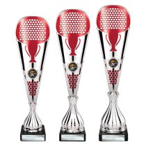 Eclectic Trophy | Silver & Red | 330mm