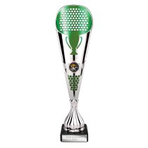 Eclectic Trophy | Silver & Green | 330mm