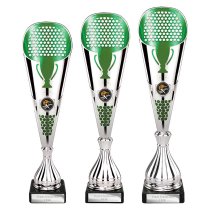 Eclectic Trophy | Silver & Green | 345mm