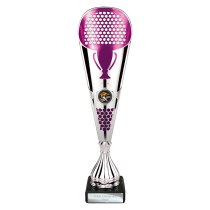 Eclectic Trophy | Silver & Purple | 330mm