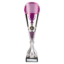 Eclectic Trophy | Silver & Purple | 345mm