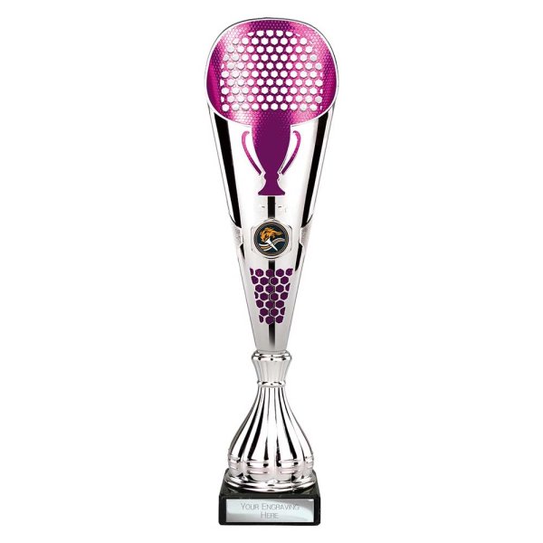 Eclectic Trophy | Silver & Purple | 345mm
