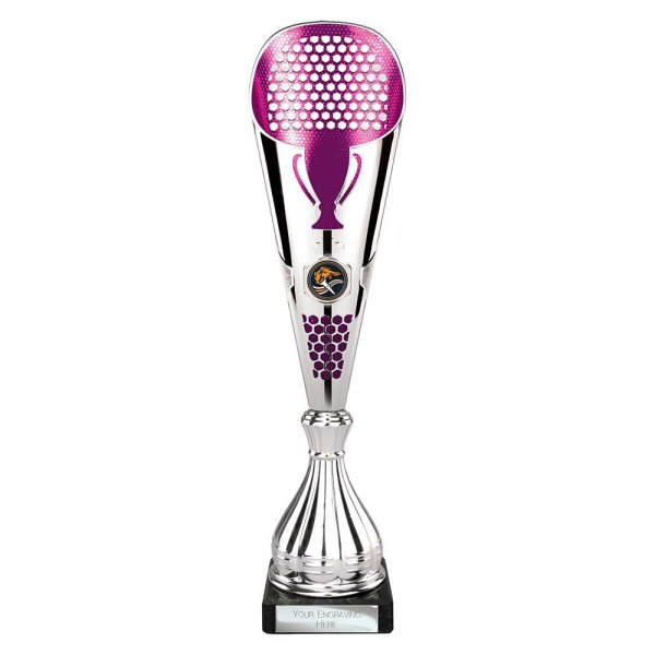 Eclectic Trophy | Silver & Purple | 360mm