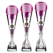 Eclectic Trophy | Silver & Purple | 360mm