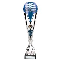 Eclectic Trophy | Silver & Blue | 345mm