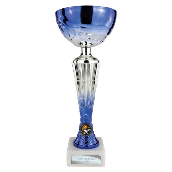Hyper Trophy Cup | Blue & Silver | 295mm