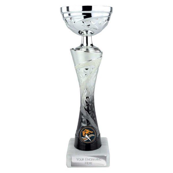 Vigour Trophy Cup | Silver & Black | 240mm