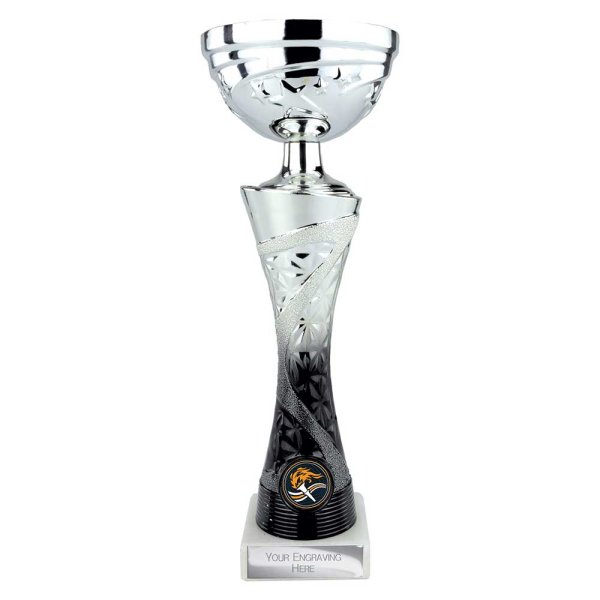 Vigour Trophy Cup | Silver & Black | 285mm