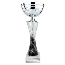 Vigour Trophy Cup | Silver & Black | 295mm
