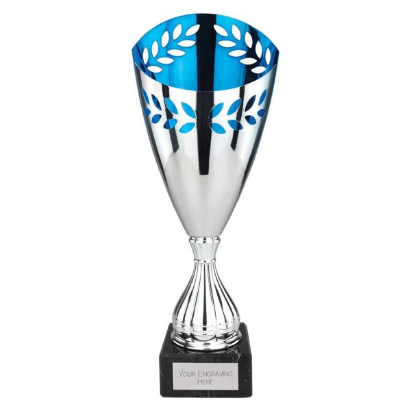 Maximus Laser Trophy | Silver & Blue | 385mm