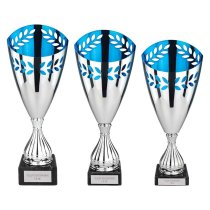 Maximus Laser Trophy | Silver & Blue | 385mm