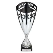 Maximus Laser Trophy | Silver & Black | 350mm