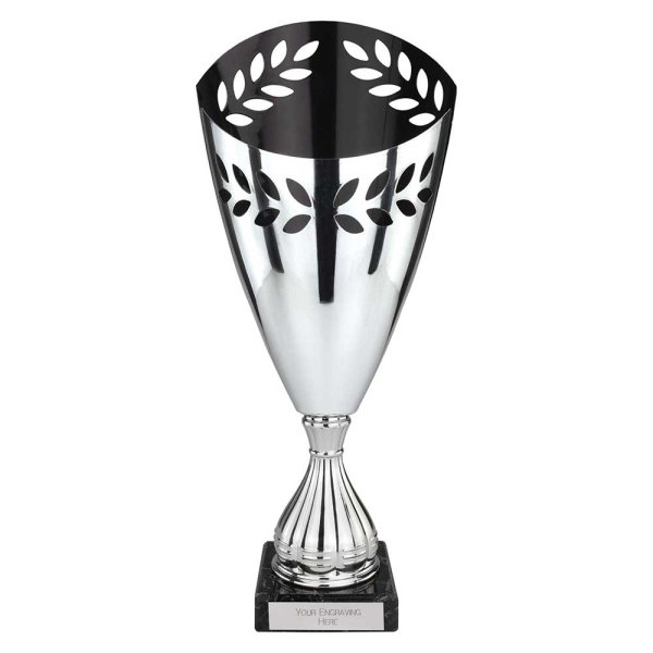 Maximus Laser Trophy | Silver & Black | 350mm