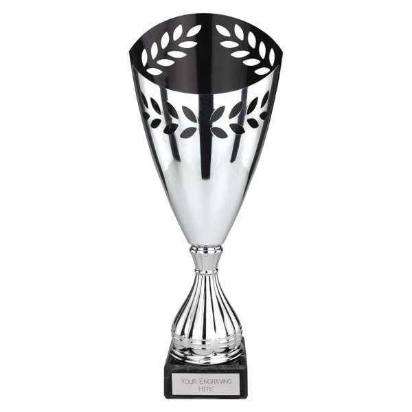 Maximus Laser Trophy | Silver & Black | 375mm