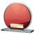 Seismic Circle Mirror Glass Trophy | Red & Silver | 105mm | 8mm Thick - CR26055A
