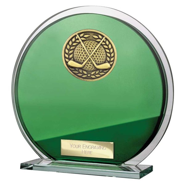 Seismic Golf Circle Plaque | Green & Silver | 145mm