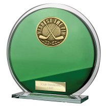 Seismic Golf Circle Plaque | Nearest the Pin | Green & Silver | 145mm