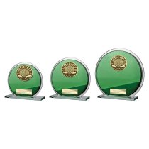 Seismic Golf Circle Plaque | Nearest the Pin | Green & Silver | 145mm