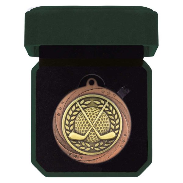 Superstar Golf Medal & Box | Bronze | 60mm