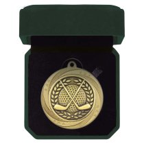 Superstar Golf Medal & Box | Gold | 60mm