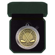 Superstar Golf Medal & Box | Silver | 60mm