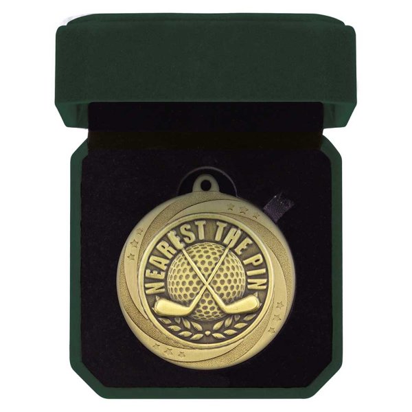 Superstar Nearest the Pin Medal & Box | Gold | 60mm