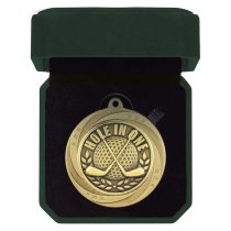 Superstar Hole In One Medal & Box | Gold | 60mm