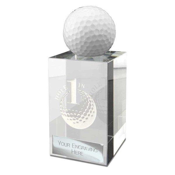 Hole in One Golf Ball Holder | Crystal | 80mm | 50mm Width