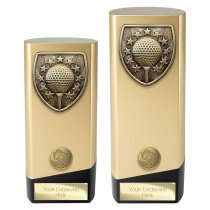 Prime Cobra Golf Trophy | Gold & Black | 190mm