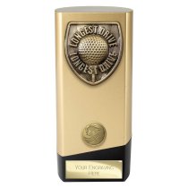 Prime Cobra Golf Trophy | Longest Drive | Gold & Black | 160mm