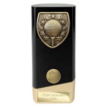 Prime Cobra Golf Trophy | Black & Gold | 160mm