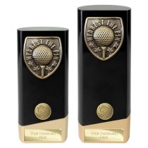 Prime Cobra Golf Trophy | Nearest the Pin | Black & Gold | 190mm