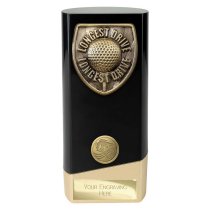 Prime Cobra Golf Trophy | Longest Drive | Black & Gold | 160mm