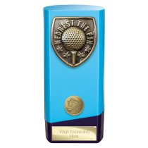 Prime Cobra Golf Trophy | Nearest the Pin | Blue & Purple | 160mm