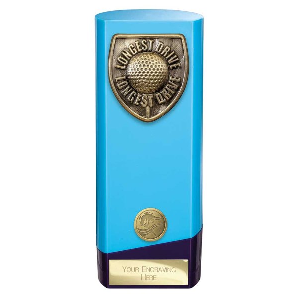 Prime Cobra Golf Trophy | Longest Drive | Blue & Purple | 190mm