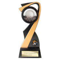 Mania Tower Golf Trophy | Carbon Black & Gold | 205mm