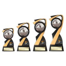 Mania Tower Golf Trophy | Longest Drive | Black & Gold | 155mm