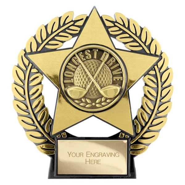 Emperor Star Plaque | Longest Drive | Gold | 120mm