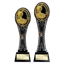 Maverick Extreme Tower Golf Trophy | Black & Fusion Gold | 260mm